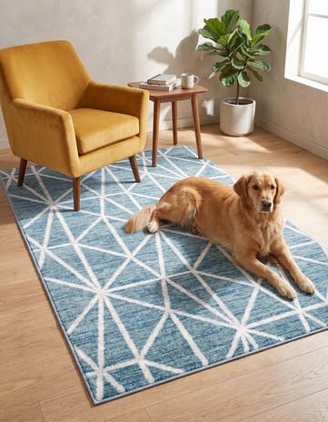 4' x 6' Lattice Trellis Rug