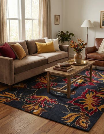 5' x 7' 10 Agra Wool Rug