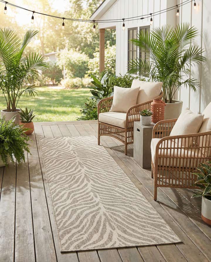 2' x 8' Easy-Clean Safari Indoor / Outdoor Runner Rug