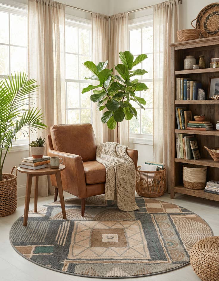 Detail image of  5' x 5' Savannah Round Rug