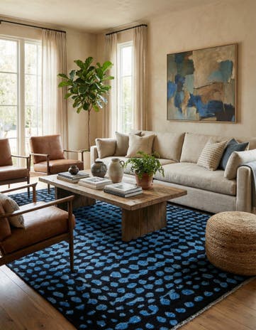 6' 5 x 10' 1 Hand Knotted Darya Wool Rug
