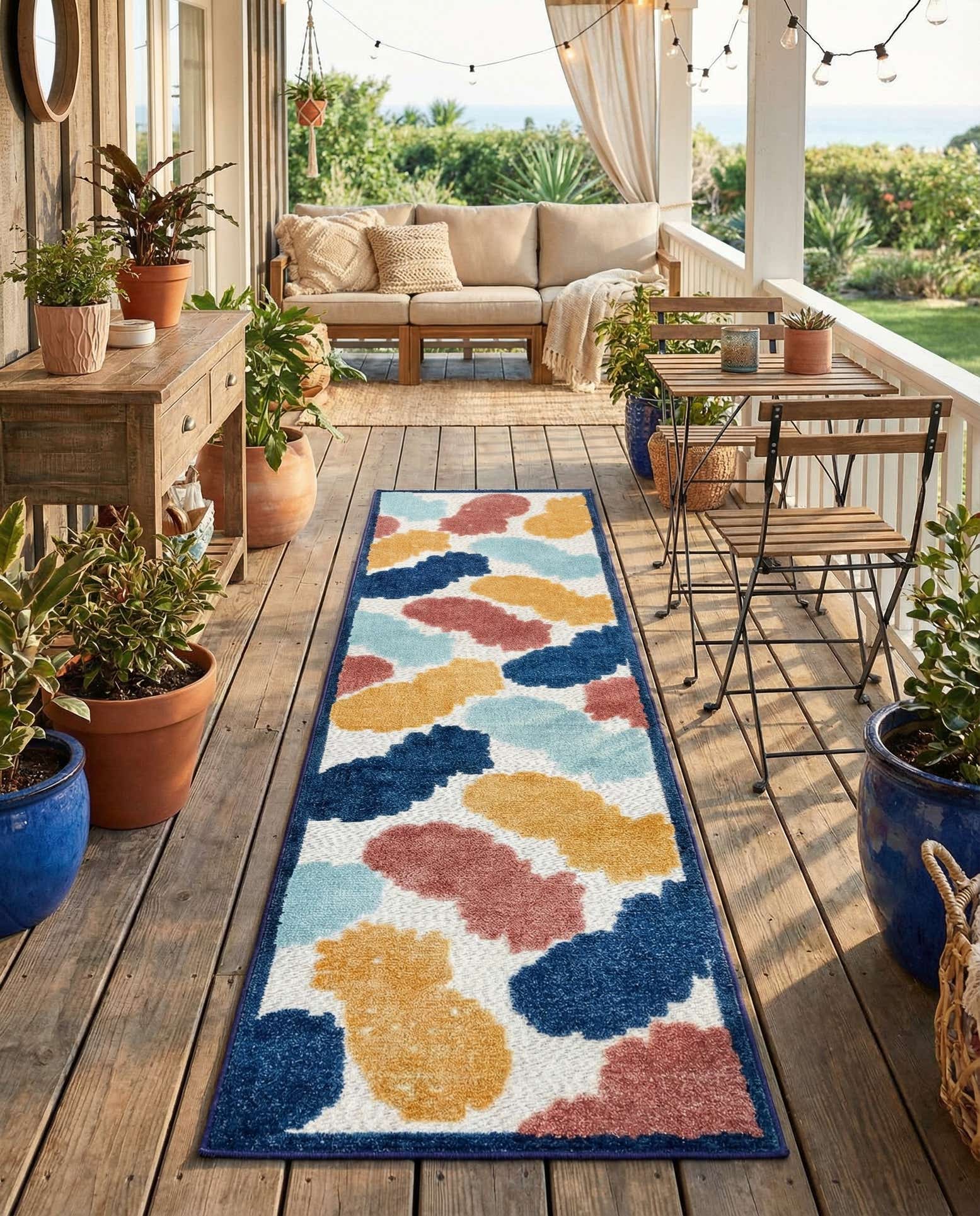 2' x 10' Easy-Clean Belize Indoor / Outdoor Runner Rug