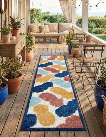 2' x 10' Easy-Clean Belize Indoor / Outdoor Runner Rug