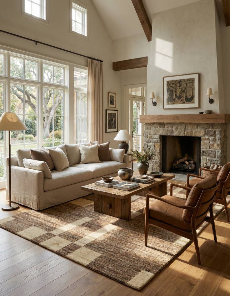 Detail image of 5' 9 x 9' Juma Wool Rug