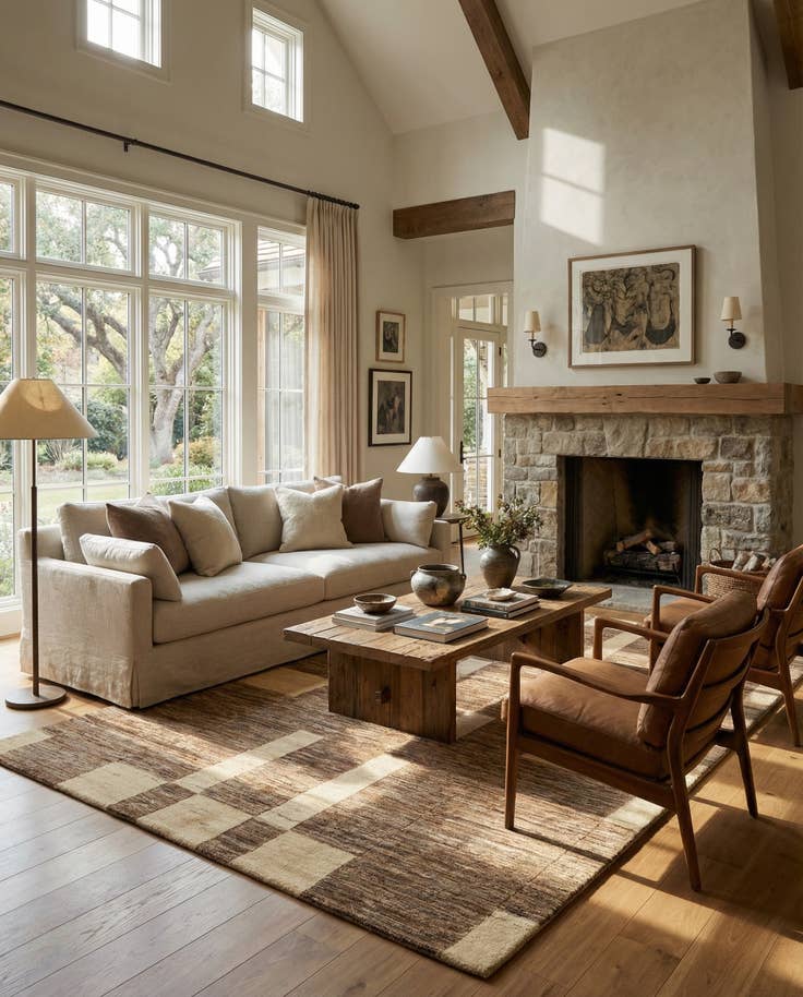 Detail image of 5' 9 x 9' Juma Wool Rug