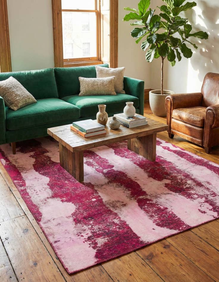 Detail image of 5' 7 x 8' 8  Hand Knotted Ultra Vintage Persian Wool Rug