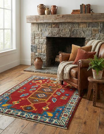 3' 3 x 4' 10 Hand Knotted Balouch Rug