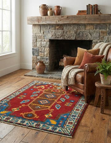 3' 3 x 4' 10 Hand Knotted Balouch Rug
