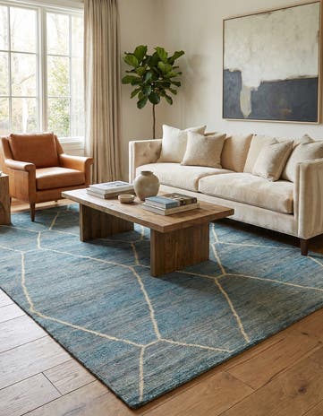 5' 7 x 8' 1 Hand Knotted Darya Wool Rug