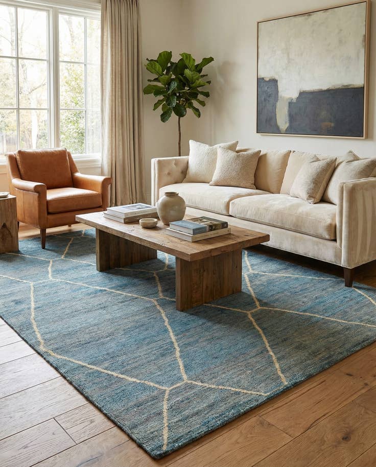 Detail image of 5' 7 x 8' 1 Hand Knotted Darya Wool Rug