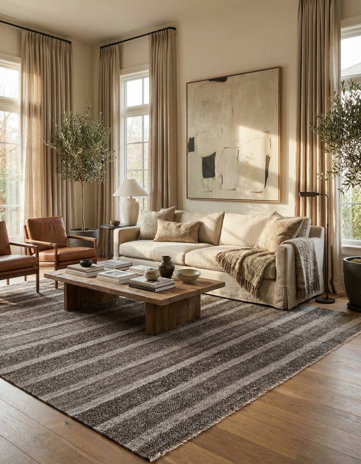 Detail image of 9' 9 x 11' 3  Hand Woven Darya Wool Rug