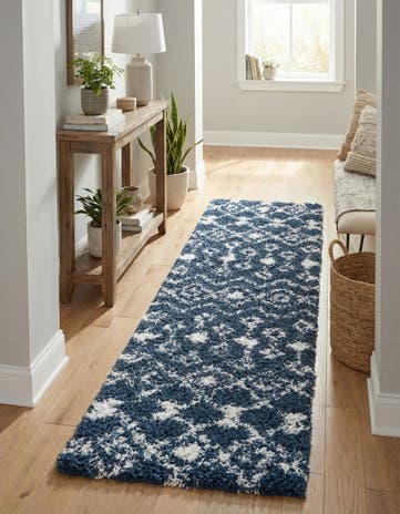 2' x 6' Moroccan Trellis Shag Runner Rug