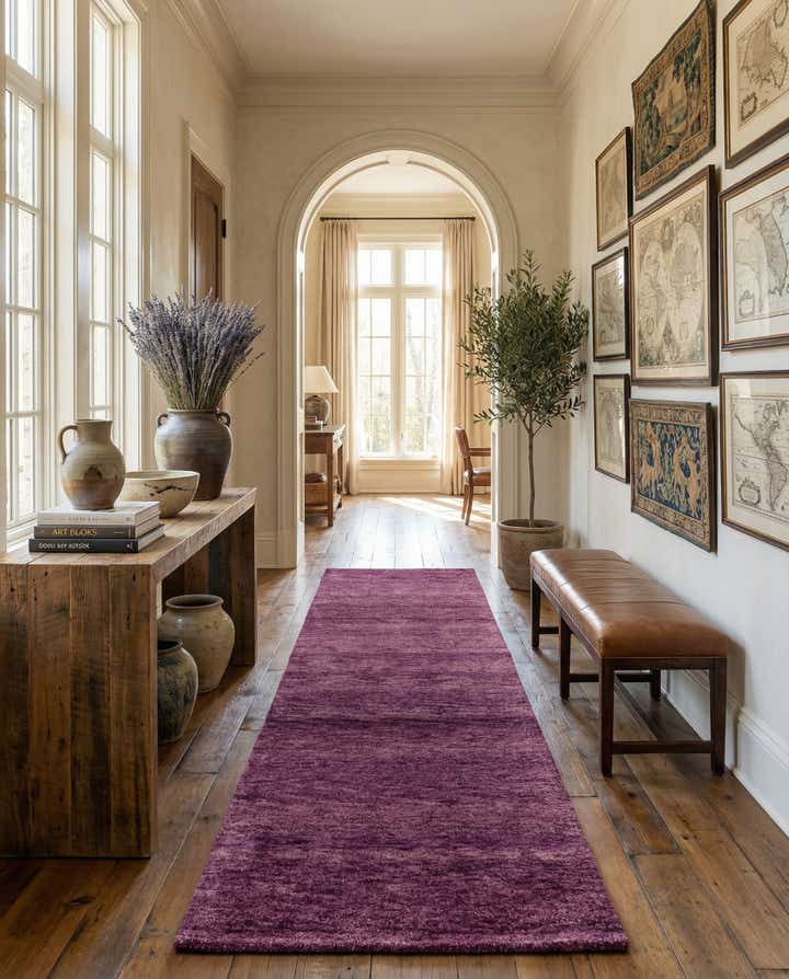 2' 8 x 10' Hand Knotted Gabbeh Wool Runner Rug