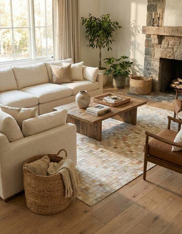 5' 1 x 7' 11 Cowhide Stocks Rug