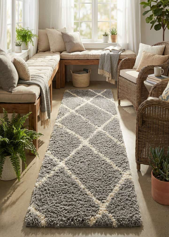 2' 7 x 10' Infinity Shag Runner Rug