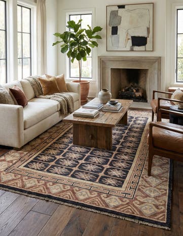 6' 9 x 10' Hand Knotted Darya Wool Rug