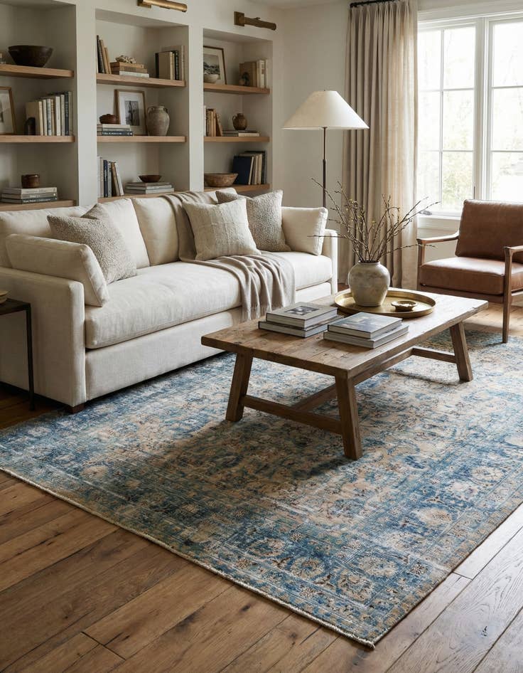 Detail image of 7' 8 x 10' 9  Hand Knotted Ultra Vintage Persian Wool Rug