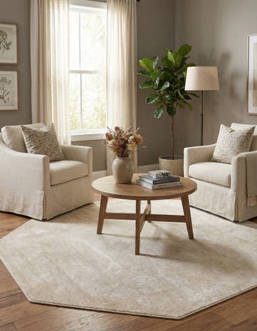 Ivory Finsbury Octagon Rug