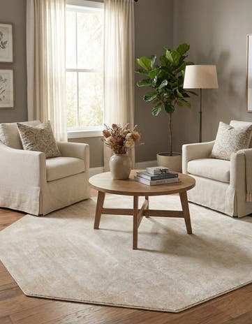 Ivory Finsbury Octagon Rug