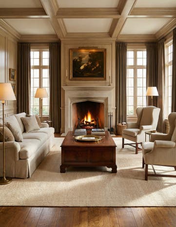 9' x 12' Hand Woven Jill Zarin English Manor Wool Rug