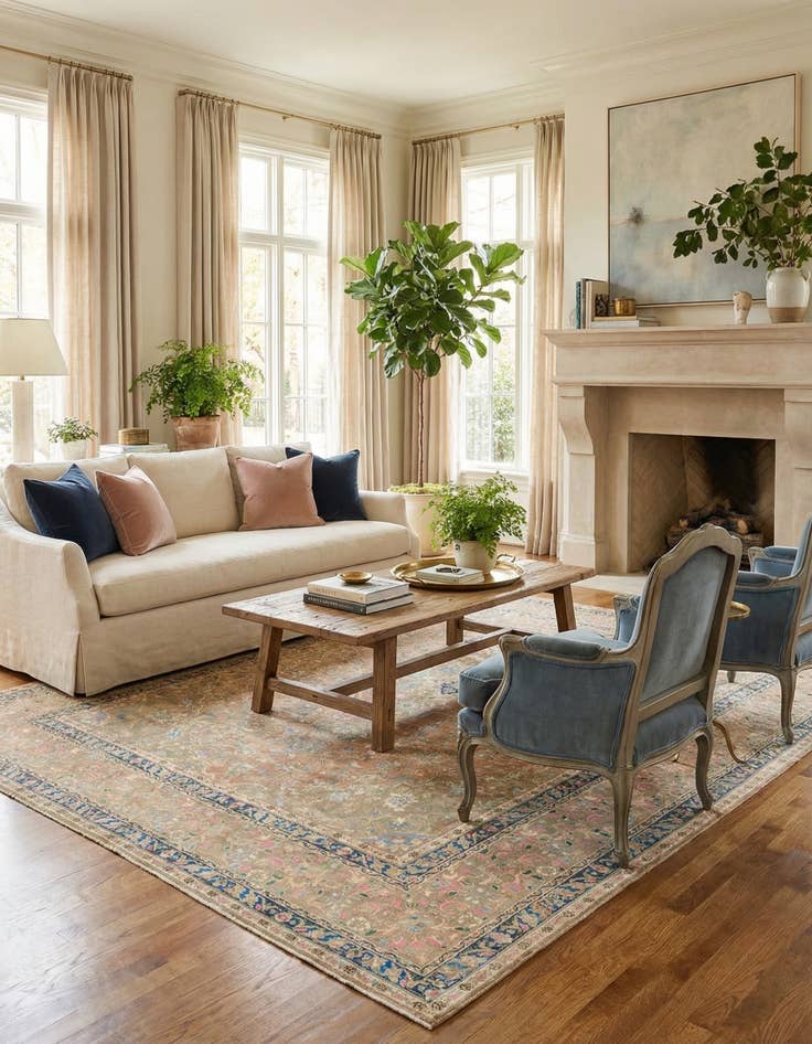 Detail image of 9' 8 x 12' 8  Hand Knotted Ultra Vintage Persian Wool Rug