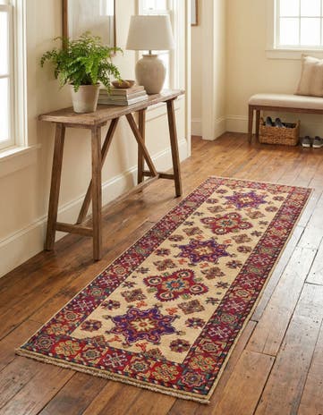 2' 1 x 6' Hand Knotted Kazak Rug