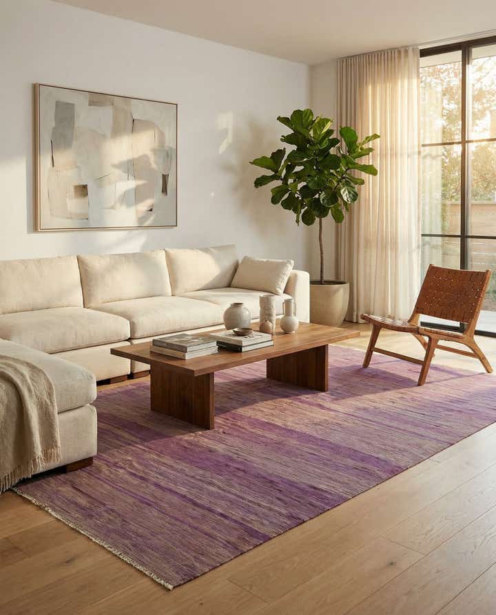 6' 7 x 9' 10 Hand Woven Kilim Modern Wool Rug