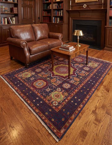 5' x 6' 10 Hand Knotted Mamluk Ziegler Rug