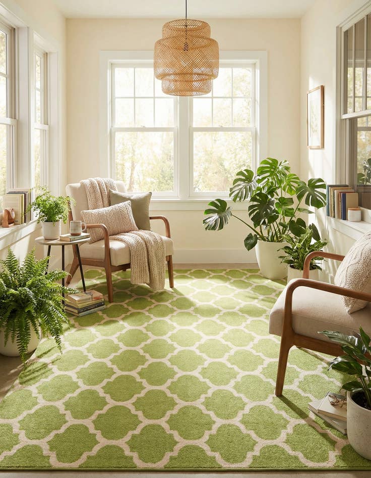 Detail image of  10' x 13' Lattice Rug