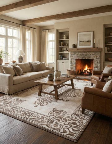 Chocolate Brown Hermitage Rug