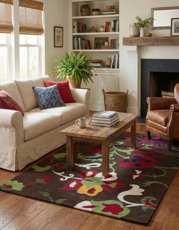 5' 1 x 8' Agra Wool Rug