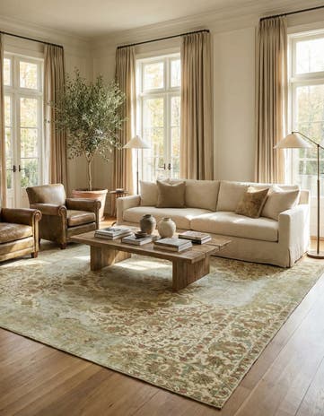 9' 6 x 12' 4 Hand Knotted Ultra Vintage Persian Wool Rug