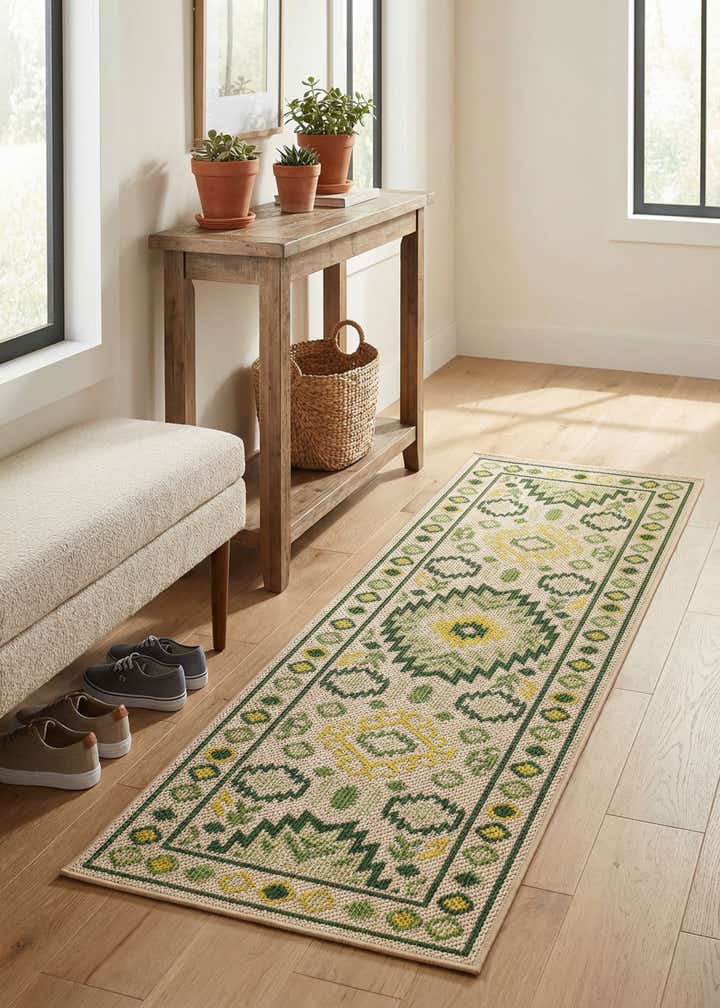 2' x 6' Easy-Clean Baja Indoor / Outdoor Runner Rug
