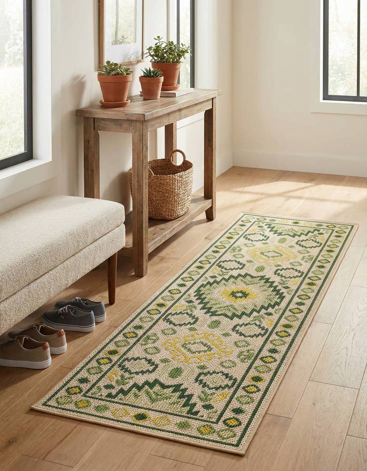 Detail image of 2' x 6'  Washable Baja Indoor / Outdoor Runner Rug