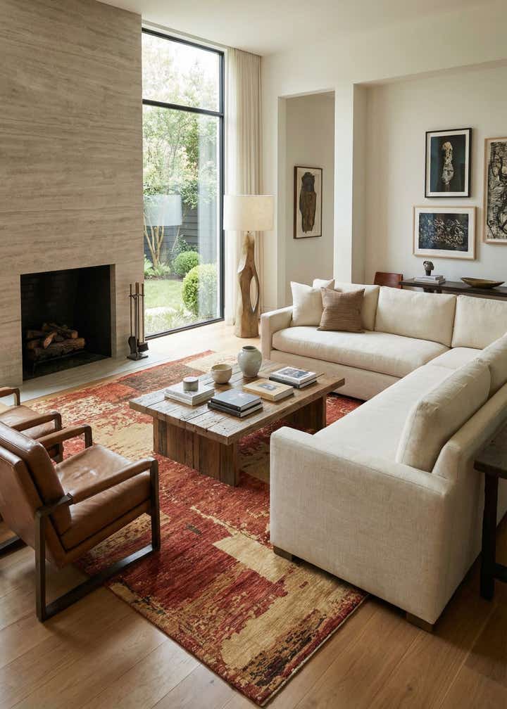 9' x 11' 3 Hand Knotted Darya Rug