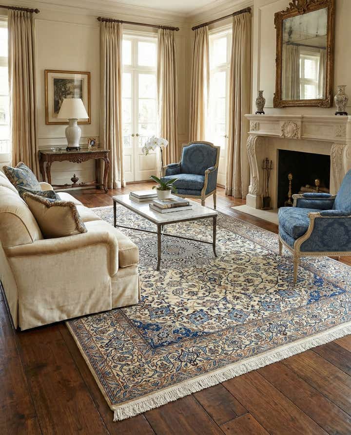 7' 1 x 10' 2 Nain Wool Rug