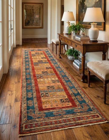 2' 7 x 10' 2 Luribaft Wool Runner Rug