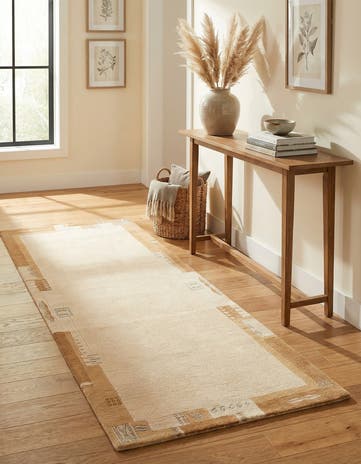 2' 9 x 6' 6 Hand Knotted Tibet Wool Runner Rug