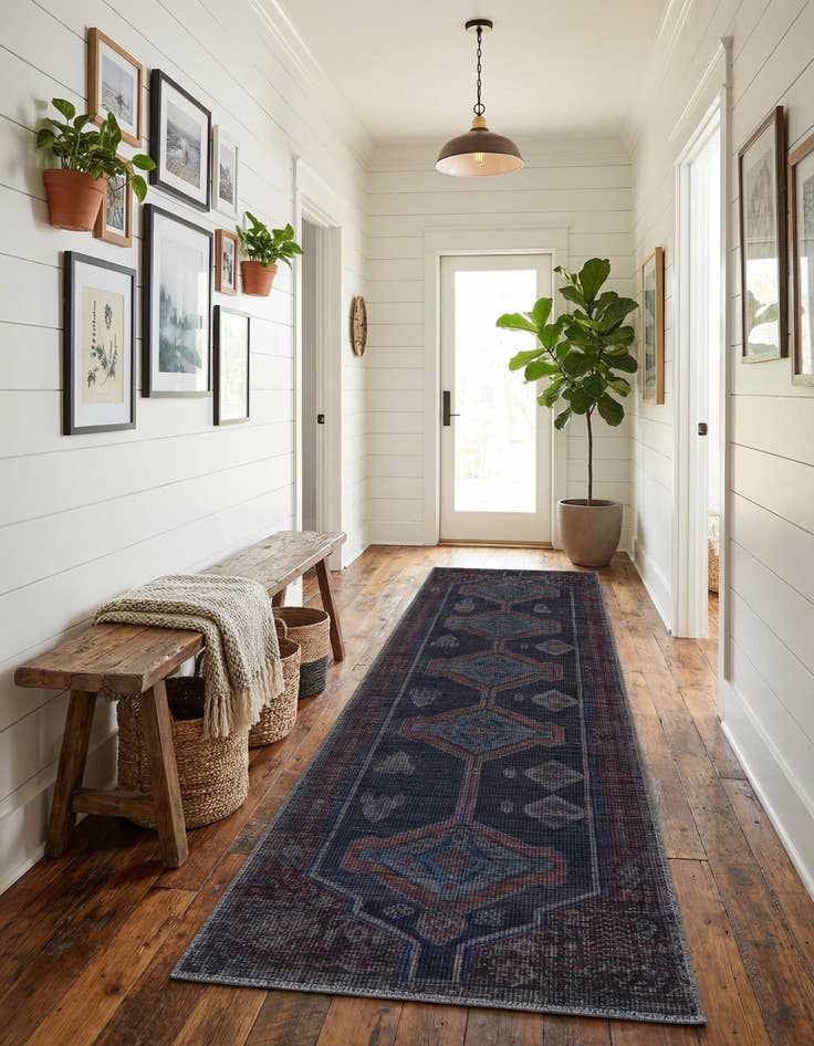 Detail image of 2' x 10'  Washable Sisu Runner Rug