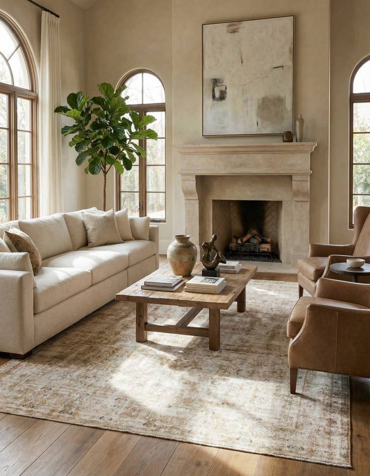 Detail image of 9' 5 x 12' 6  Hand Knotted Ultra Vintage Persian Wool Rug