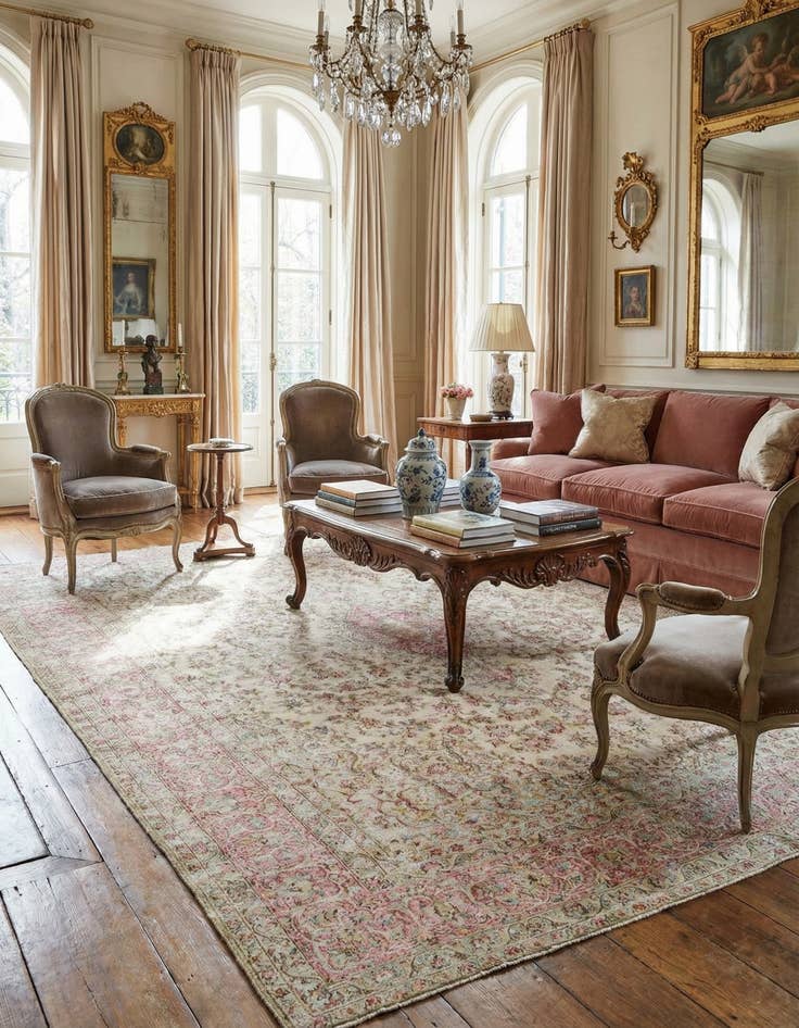 Detail image of 9' 11 x 13' 4 Vintage Royal Wool Rug