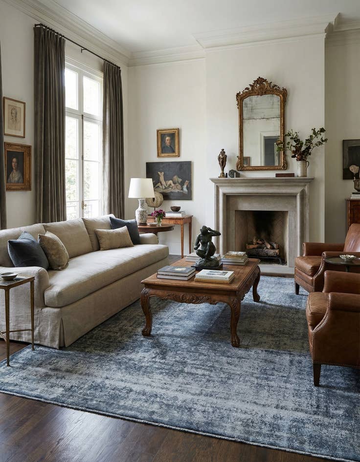 Detail image of 9' 7 x 12' 8 Vintage Royal Wool Rug