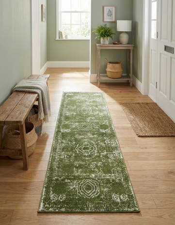 Green Dover Runner Rug
