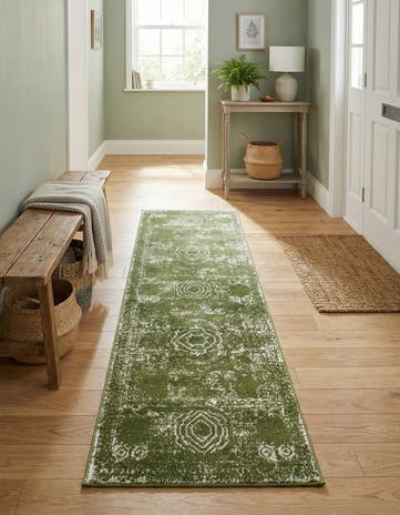 Green Dover Runner Rug