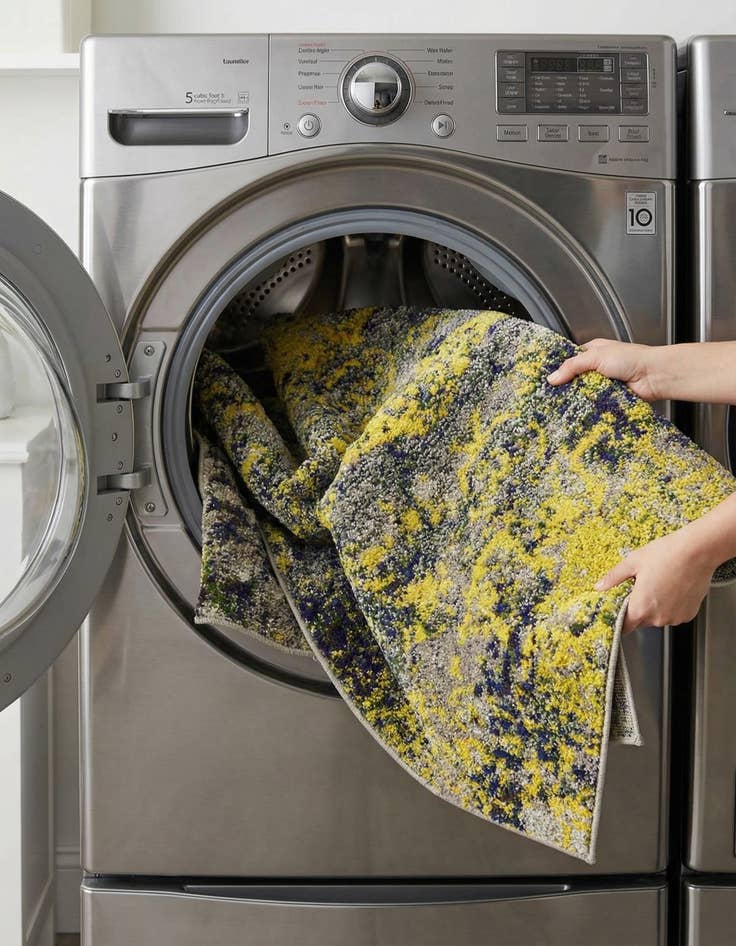 Detail image of  3' 3 x 5' 3  Washable Hyacinth Rug