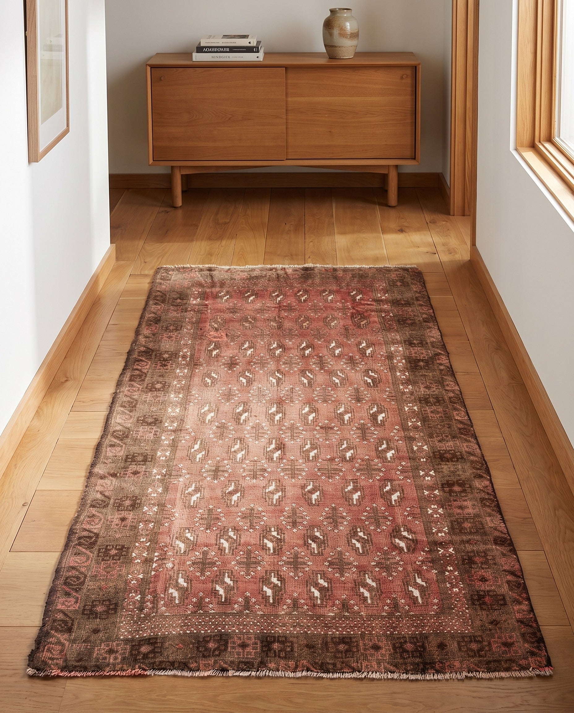 3' 4 x 6' 2 Hand Knotted Ultra Vintage Persian Wool Rug