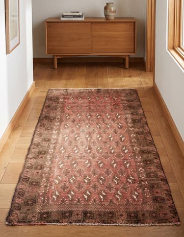 3' 4 x 6' 2 Hand Knotted Ultra Vintage Persian Wool Rug