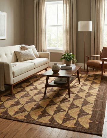 5' 4 x 7' 10 Hand Woven Kilim Modern Wool Rug