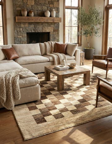 9' 3 x 9' 5 Juma Wool Square Rug