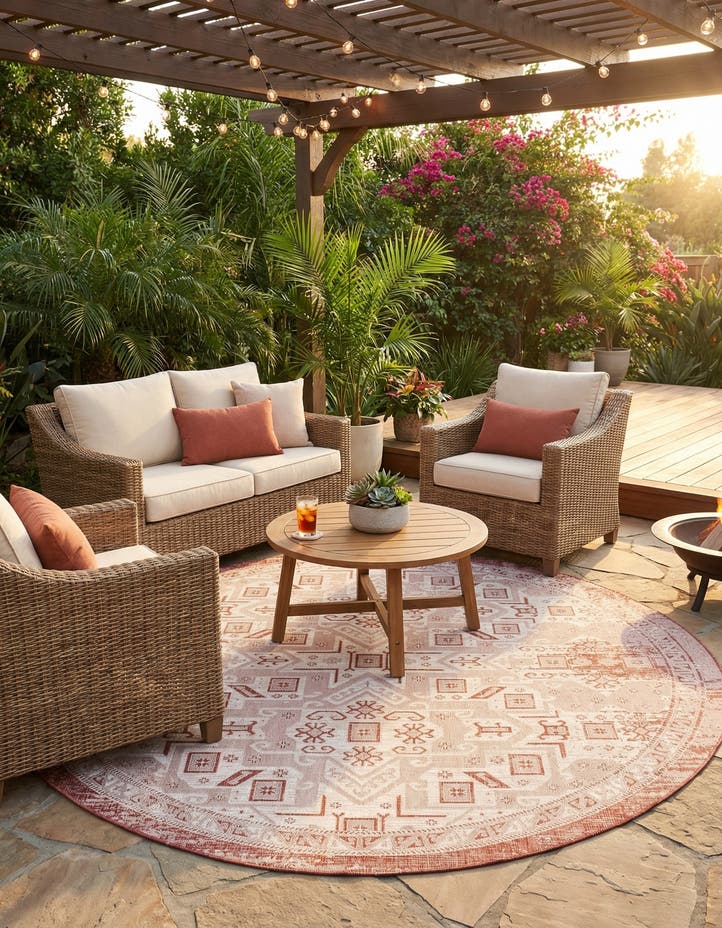 10' x 10' Easy-Clean Aztec Indoor / Outdoor ...